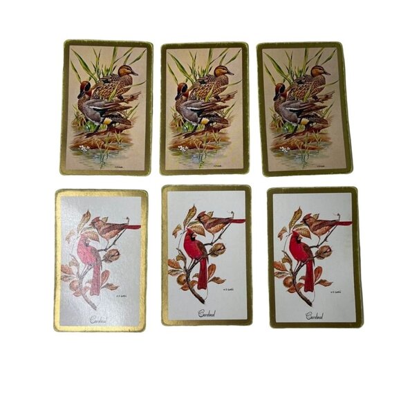 Duck Cardinal Junk Journal Craft Supplies Ephemera Embellishments Set 6 mq Vinta - Picture 1 of 7